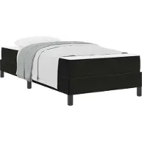 Syfax Boxspringbett mit Matratze Schwarz 90 x 200 cm Stoff