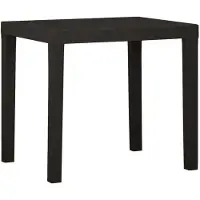 Syfax Gartentisch Anthrazit 79x65x72 cm Kunststoff