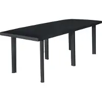 Prolenta Maison Exclusive - Gartentisch Anthrazit 216x90x72 cm Kunststoff