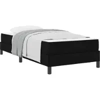 vidaXL Boxspringbett Schwarz 100 x 200 cm Stoff