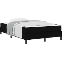vidaXL Boxspringbett Schwarz 120 x 200 cm Stoff