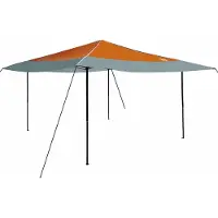 Syfax Pavillon-Zelt Orange 395 x 395 x 251 cm Stoff