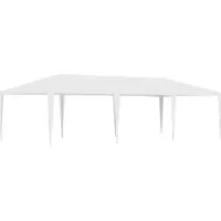 Syfax dkd-home-decor Partyzelt 4 x 9 m Weiß UV- und wasserbeständig