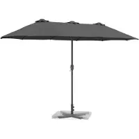 Syfax Garten-Sonnenschirm Anthrazit 370 x 197 x 239 cm