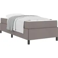 vidaXL Boxspringbett Taupe 80 x 200 cm Stoff