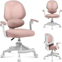 Adler Junior 4.5 Rosa | Verstellbarer Drehstuhl für Kinder und Teenager | Höhenverstellbar