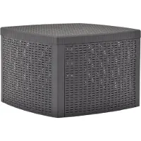 Syfax Beistelltisch Mokka 54×54×36,5 cm Kunststoff