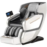 Burgherr Massagesessel "Apollo" weiß-beige Massage Stuhl Relaxsessel TV Möbel
