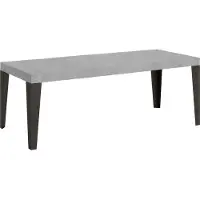 Itamoby Ausziehbarer Tisch 90x160/264 cm Gestell Flame Premium Cement Anthrazit