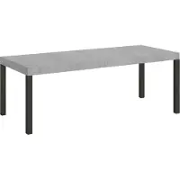 Itamoby Ausziehbarer Tisch 90 x 180/284 cm, Gestell Everyday Premium Cement Anthrazit
