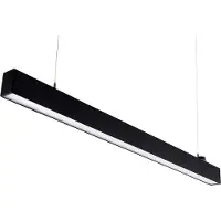 Luxula LED-Büro-/Tresenleuchte, 30W, 3000/4000/6500K, EEK: E, 3600lm, IP20, schwarz