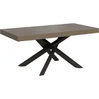 Itamoby Ausziehtisch 200/460x90 cm Volantis Premium taubengrau anthrazit Beine