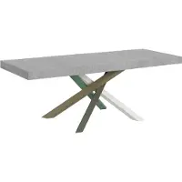 Itamoby Ausziehtisch 160/420x90 cm Volantis Premium Beton mehrfarbig Beine 4/A