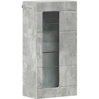 vidaXL Möbel Holzschrank Beton Grau 50 x 29 x 100 cm Holzwerkstoff - Wohnwände CLORIS1802014