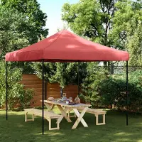 vidaXL Design Partyzelt Faltbar Pop-Up Burgunderrot 292x292x315 cm, Pavillons & Partyzelte 2024 Neu