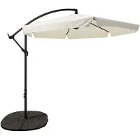 Extralink Sonnenschirm UV-Schutz Strand Gartenschirm Regenschirm 3m Garten Ampelschirm