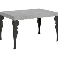 Itamoby Ausziehbarer Tisch Paxon 120/380x90 cm mit anthrazitfarbenen Beinen.