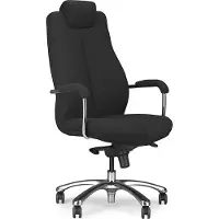 Halmar Bürostuhl mit Armlehnen Sonata XXL - schwarz / chrom