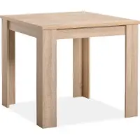 Homestyle4u Esstisch Braun Holztisch Küchentisch 80x80 cm Holz Eiche