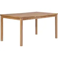 Syfax Gartentisch 150x90x77 cm Massivholz Teak