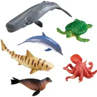Learning Resources Grosse Figuren. Tiere, Ozean. Set mit 6 Stück.