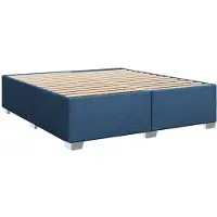 Syfax Bettgestell ohne Matratze Blau 180x200 cm Stoff