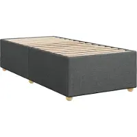 Syfax Bettgestell ohne Matratze Dunkelgrau 90x190 cm Stoff