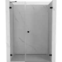 Mexen Lunar-B Duschkabinentür rechts 120 cm, transparent, schwarz - 832S-120-050-70-00-P