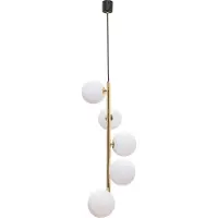 Zumaline Hängelampe 5x G9 schwarz gold ALI 5648
