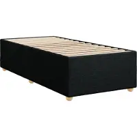 Syfax Bettgestell ohne Matratze Schwarz 90x190 cm Stoff