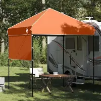 PUEAZU Pavillon-Zelt 194 x 194 x 251 cm Orange Stoff - Pavillons & Partyzelte &18681