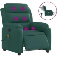 Sonstiges Massagesessel Elektrisch Dunkelgrün Stoff