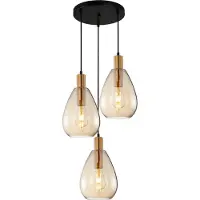 ITALUX Zulo Hängelampe PND-27812-3A-BRO-AMB