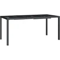 vidaXL Gartentisch Anthrazit 165x80x72 cm Stahl