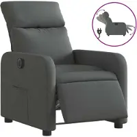 Syfax Relaxsessel Elektrisch Dunkelgrau Stoff