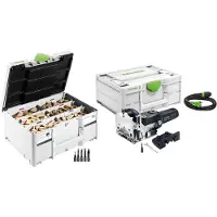 Festool DF 500 RQ-Plus Dübelfräse DOMINO 420 W 4 - 10 mm + Dübel Sortiment + Systainer