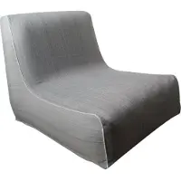 Eurofirany Aufblasbarer Stuhl 70x90x70 cm silber Camping