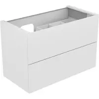 Keuco Waschtischunterbau PLANNING EDITION 11 1050 x 700 x 535 mm, Siphonausschnitt links mit LED-Innenbeleuchtung Weiß