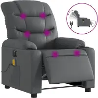 Sonstiges Massagesessel Elektrisch Grau Kunstleder