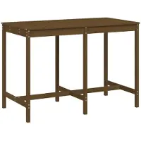 Syfax Gartentisch Honigbraun 159,5x82,5x110 cm Massivholz Kiefer