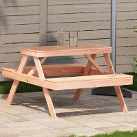 vidaXL CLORIS Picknicktisch 105x134x75 cm Massivholz Douglasie 832570