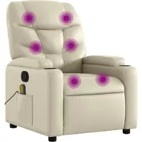 Sonstiges Massagesessel Creme Kunstleder