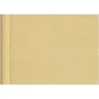 vidaXL Balkonsichtschutz Sandfarben 75x800 cm 100 % Polyester-Oxford