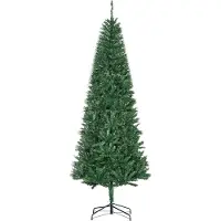 HOMCOM Künstlicher Weihnachtsbaum, 210 H cm, 865 Zweige, Dornen, Nachahmung Nordmann, toller Realismus, Grün