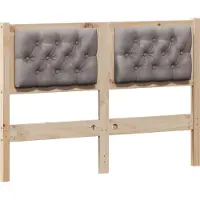 Syfax Kopfteil Sonstiges Braun und Taupe 120 cm Massivholz Kiefer