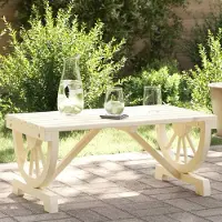 vidaXL Möbel Garten-Couchtisch 90x50x40 cm Massivholz Tanne - Gartentische &23307