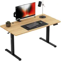 Adler Leader 7.3 Elektrischer Schreibtisch 140x60 cm, Höhenverstellbar 72–118 cm, ErgoHub Flex Panel, Kabelmanagement, Belastbar bis 50 kg