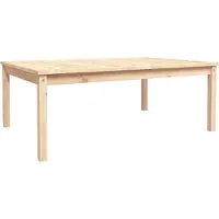 Syfax Gartentisch 121x82,5x45 cm Massivholz Kiefer