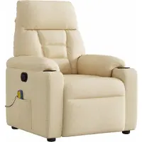 Syfax Massagesessel Creme Stoff