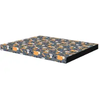 Bertoni XL Hundematratzenbett Schaumstoff wasserdichter Bezug Muster Grey Dogs EE146